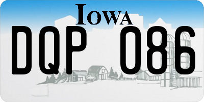 IA license plate DQP086