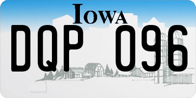 IA license plate DQP096