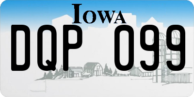 IA license plate DQP099