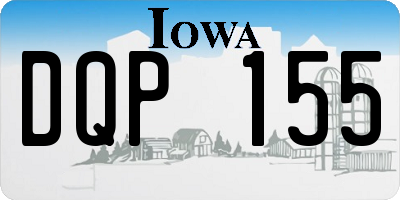 IA license plate DQP155