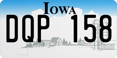 IA license plate DQP158