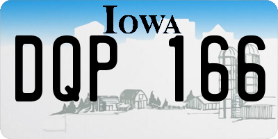IA license plate DQP166