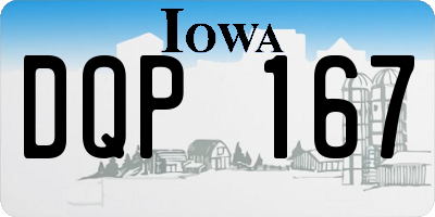 IA license plate DQP167