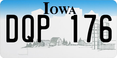 IA license plate DQP176