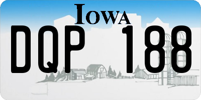 IA license plate DQP188
