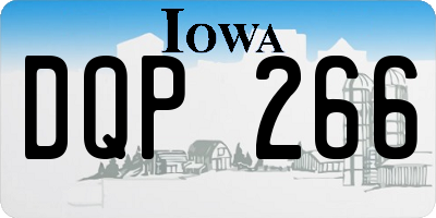 IA license plate DQP266