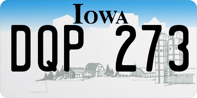 IA license plate DQP273
