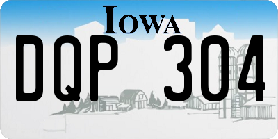 IA license plate DQP304