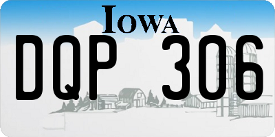 IA license plate DQP306