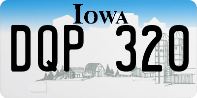 IA license plate DQP320