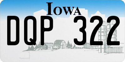 IA license plate DQP322