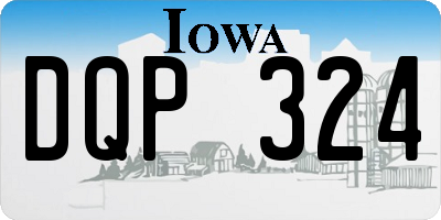 IA license plate DQP324