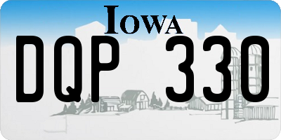 IA license plate DQP330