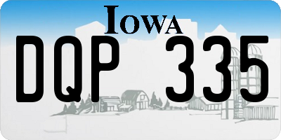IA license plate DQP335