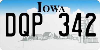 IA license plate DQP342