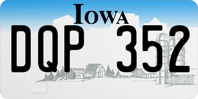 IA license plate DQP352