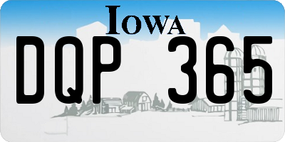 IA license plate DQP365
