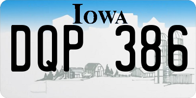 IA license plate DQP386
