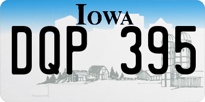 IA license plate DQP395