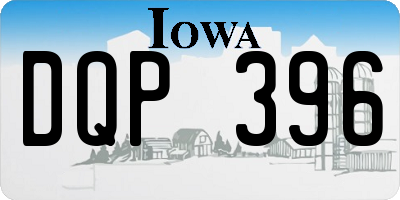 IA license plate DQP396