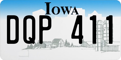 IA license plate DQP411