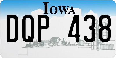 IA license plate DQP438