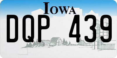 IA license plate DQP439