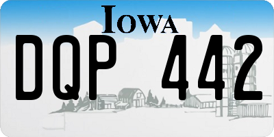 IA license plate DQP442