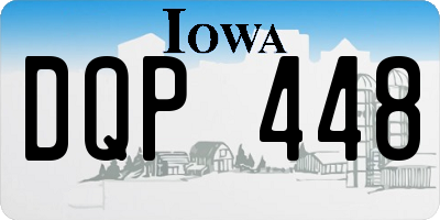 IA license plate DQP448