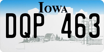 IA license plate DQP463