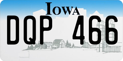IA license plate DQP466