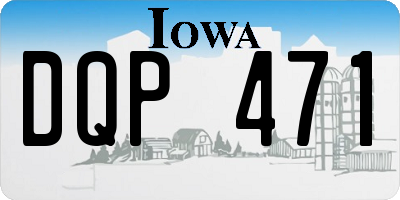 IA license plate DQP471