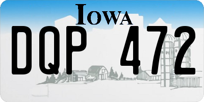 IA license plate DQP472