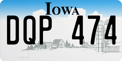 IA license plate DQP474