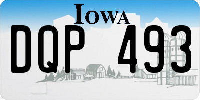 IA license plate DQP493
