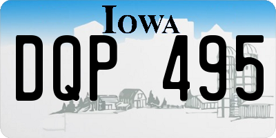 IA license plate DQP495