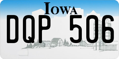 IA license plate DQP506