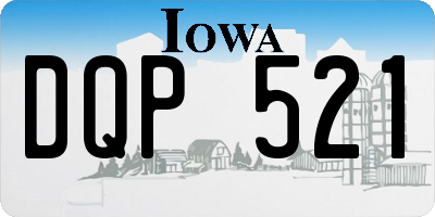 IA license plate DQP521