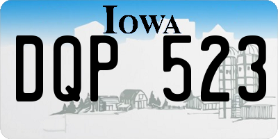 IA license plate DQP523