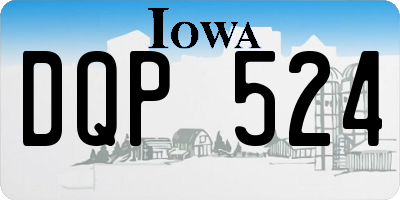 IA license plate DQP524