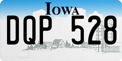 IA license plate DQP528