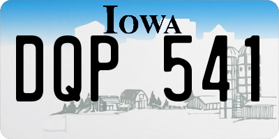 IA license plate DQP541