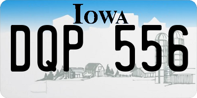 IA license plate DQP556