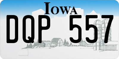 IA license plate DQP557