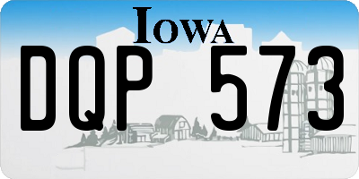 IA license plate DQP573