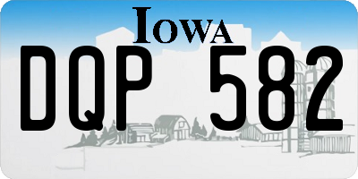 IA license plate DQP582