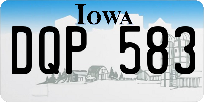 IA license plate DQP583