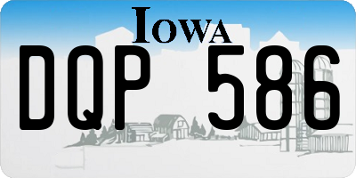 IA license plate DQP586