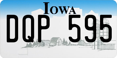 IA license plate DQP595