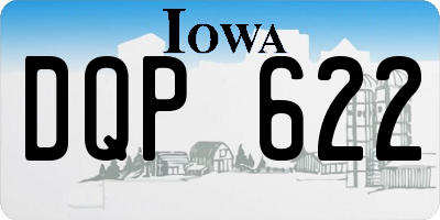 IA license plate DQP622